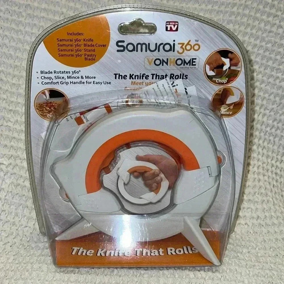 New Samurai 360 Knife Circular Rolling Knife - Picture 1 of 3